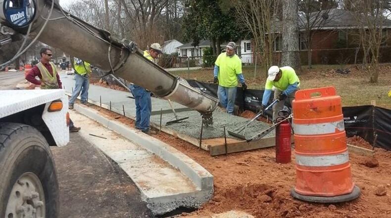 Alpharetta has awarded a contract to replace some 8,800 linear feet of sidewalks along Old Milton Parkway, Milton Avenue and Haynes Bridge Road. AJC FILE
