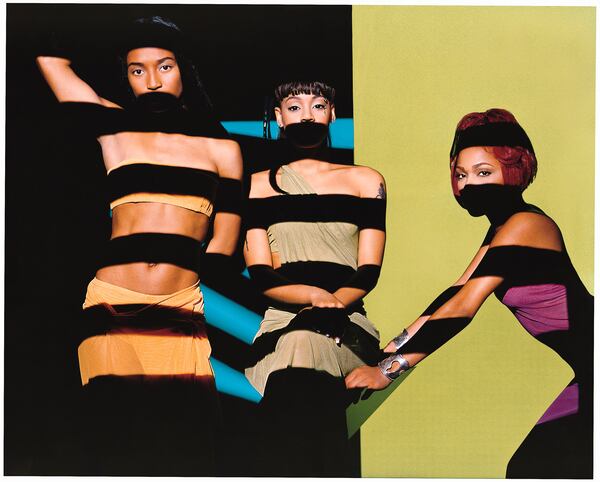 Rozonda 'Chilli' Thomas (from left), Lisa 'Left Eye' Lopes and Tionne 'T-Boz' Watkins are the trio who made up TLC (Dah Len/LaFace Records)