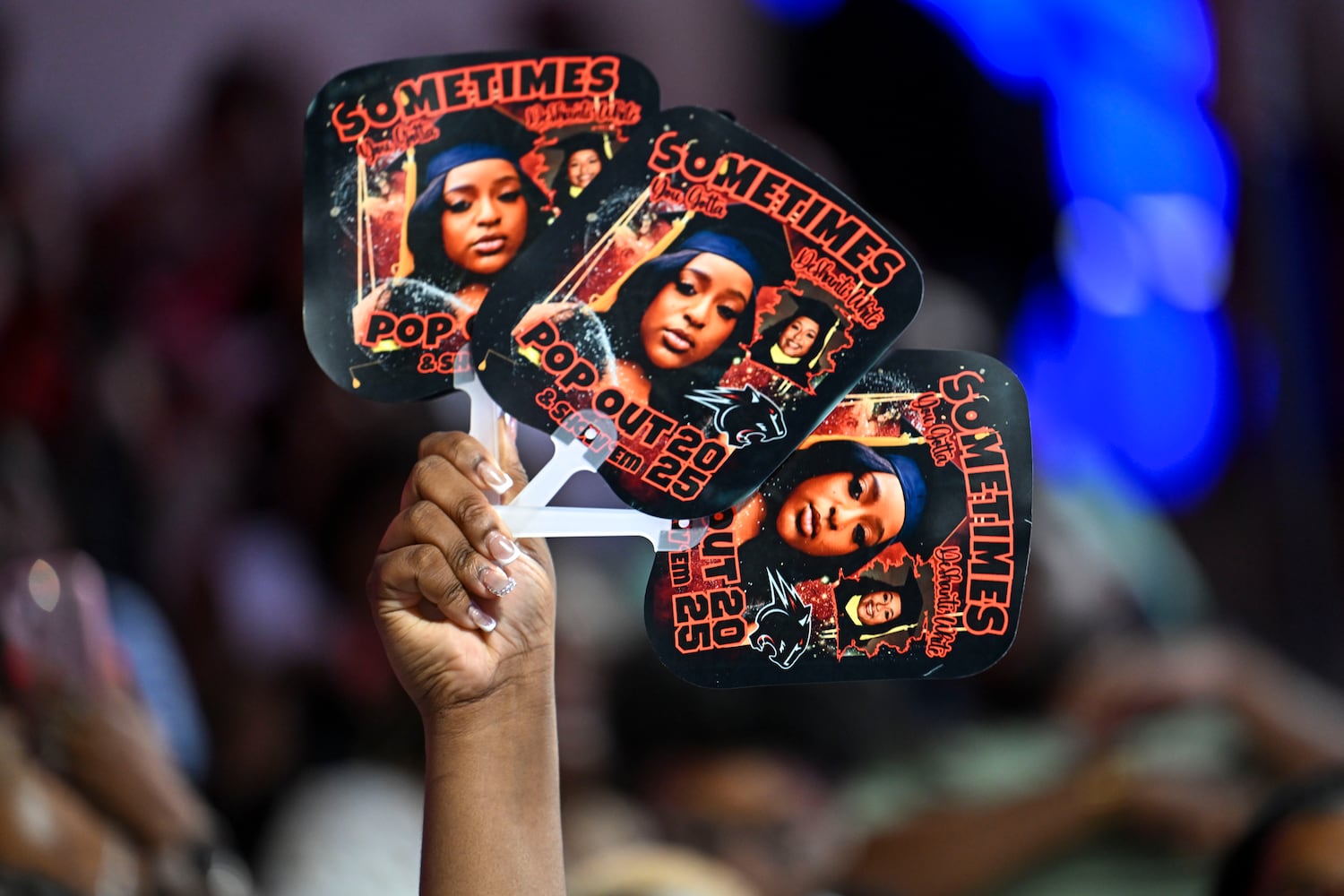 Attendees cheer for their graduate during Clark Atlanta University’s 2025 commencement ceremony Sunday, May 18, 2025 at Georgia State’s Convocation Center. (Daniel Varnado/For the Atlanta Journal-Constitution)