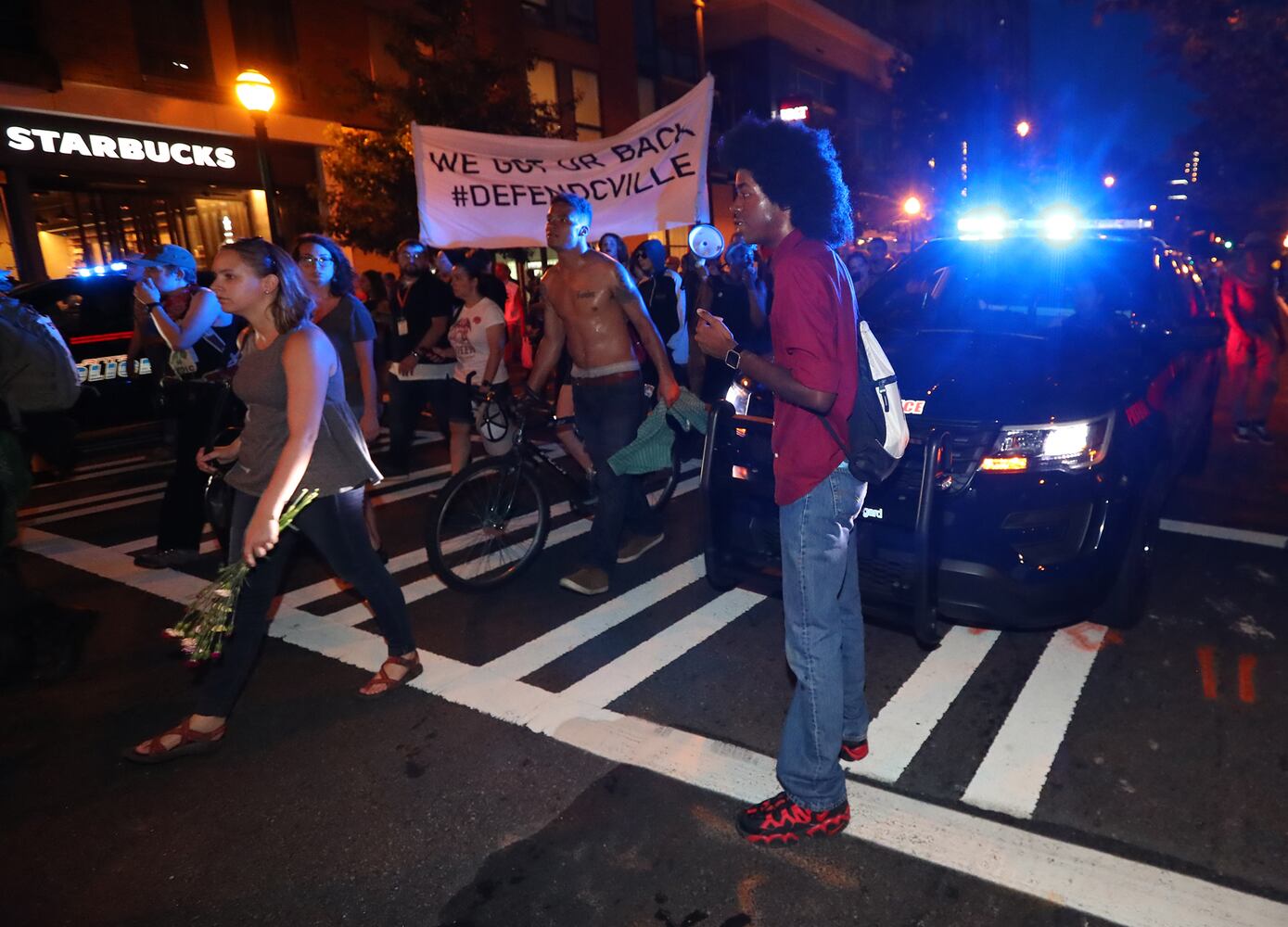 Atlanta protesters hold memorial, march after Charlottesville violence