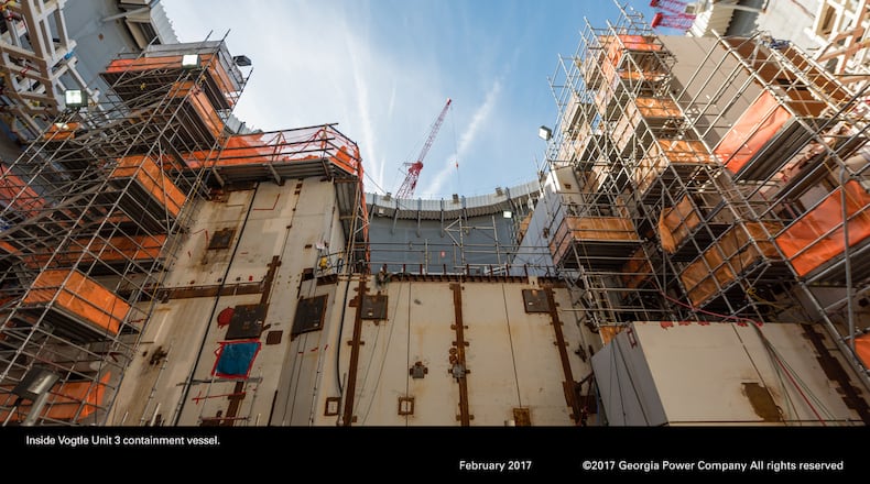 Plant Vogtle’s nuclear power plant expansion, under construction. Photo: Georgia Power