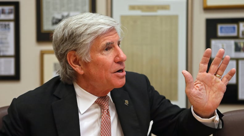 Frank Argenbright, the CEO of Atlanta-based SecurAmerica, did business with President-elect Donald Trump in the 1980s. The two met while working to help a widow stay on her Georgia farm. BOB ANDRES / BANDRES@AJC.COM