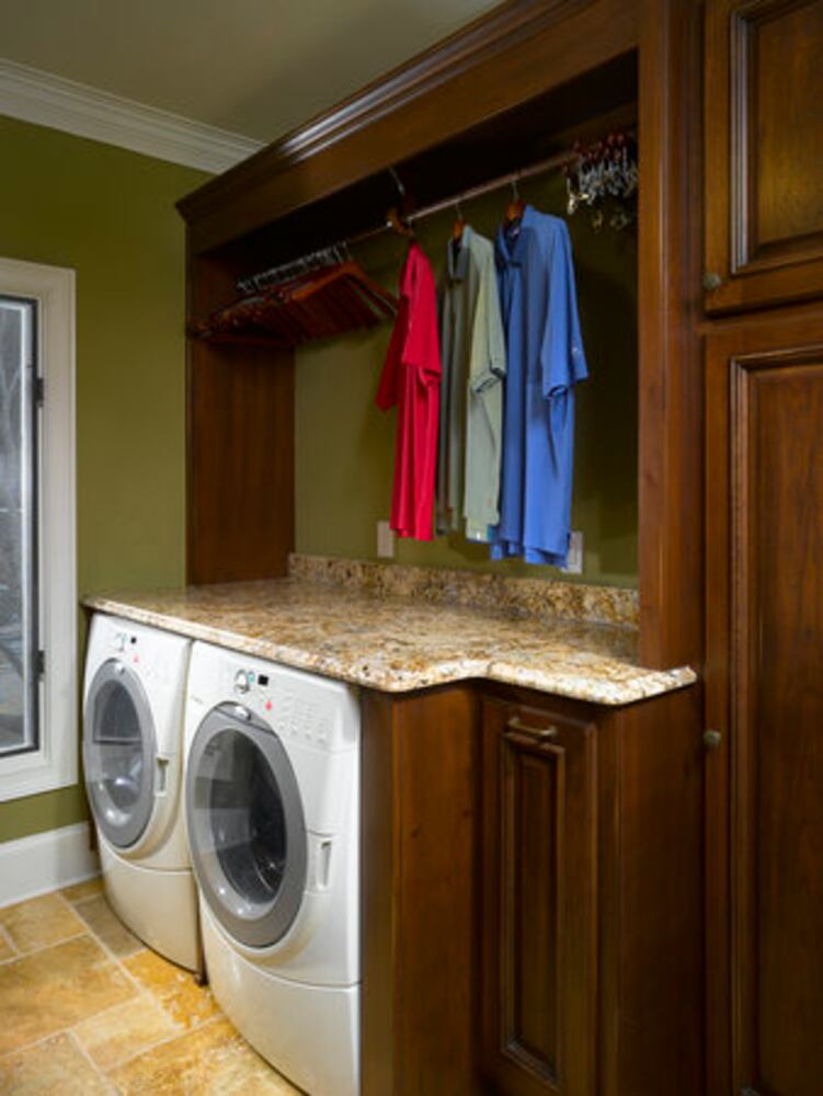 Laundry rooms go glam