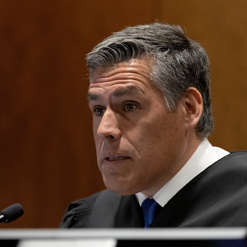 FILE - Fourth District Court Judge Tony Graf speaks during a waiver hearing for Tyler Robinson, the man accused of killing Charlie Kirk, in Utah County Court in Provo, Utah, Sept. 29, 2025. (Laura Seitz/The Deseret News via AP, Pool, File)