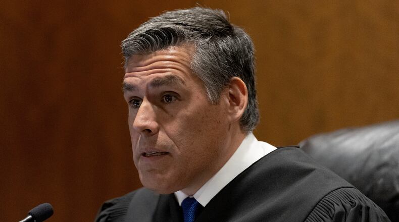FILE - Fourth District Court Judge Tony Graf speaks during a waiver hearing for Tyler Robinson, the man accused of killing Charlie Kirk, in Utah County Court in Provo, Utah, Sept. 29, 2025. (Laura Seitz/The Deseret News via AP, Pool, File)