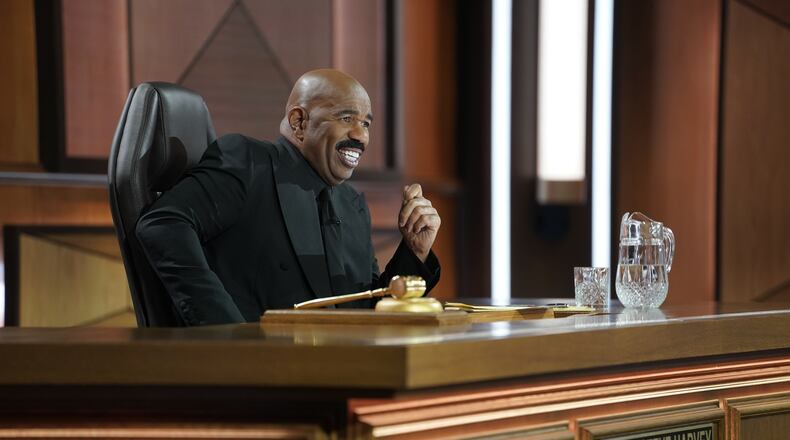 Steve Harvey serves as the judge, jury and star of "Judge Steve Harvey," the new unscripted courtroom comedy, premiering Jan. 4, on ABC. (ABC/Danny Delgado)