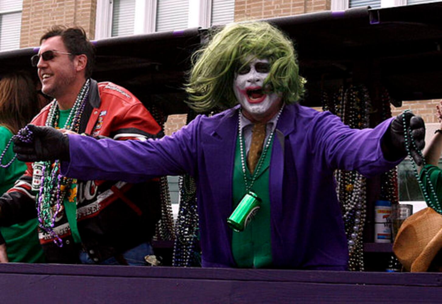 Mardi Gras revelers