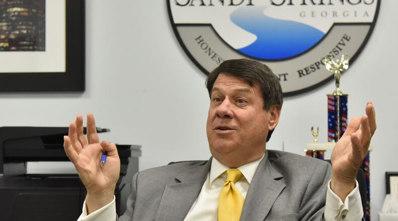 Sandy Springs Mayor Rusty Paul posted an apology on Nextdoor for a comment he made about local schools during a North End Revitalization Task Force meeting.