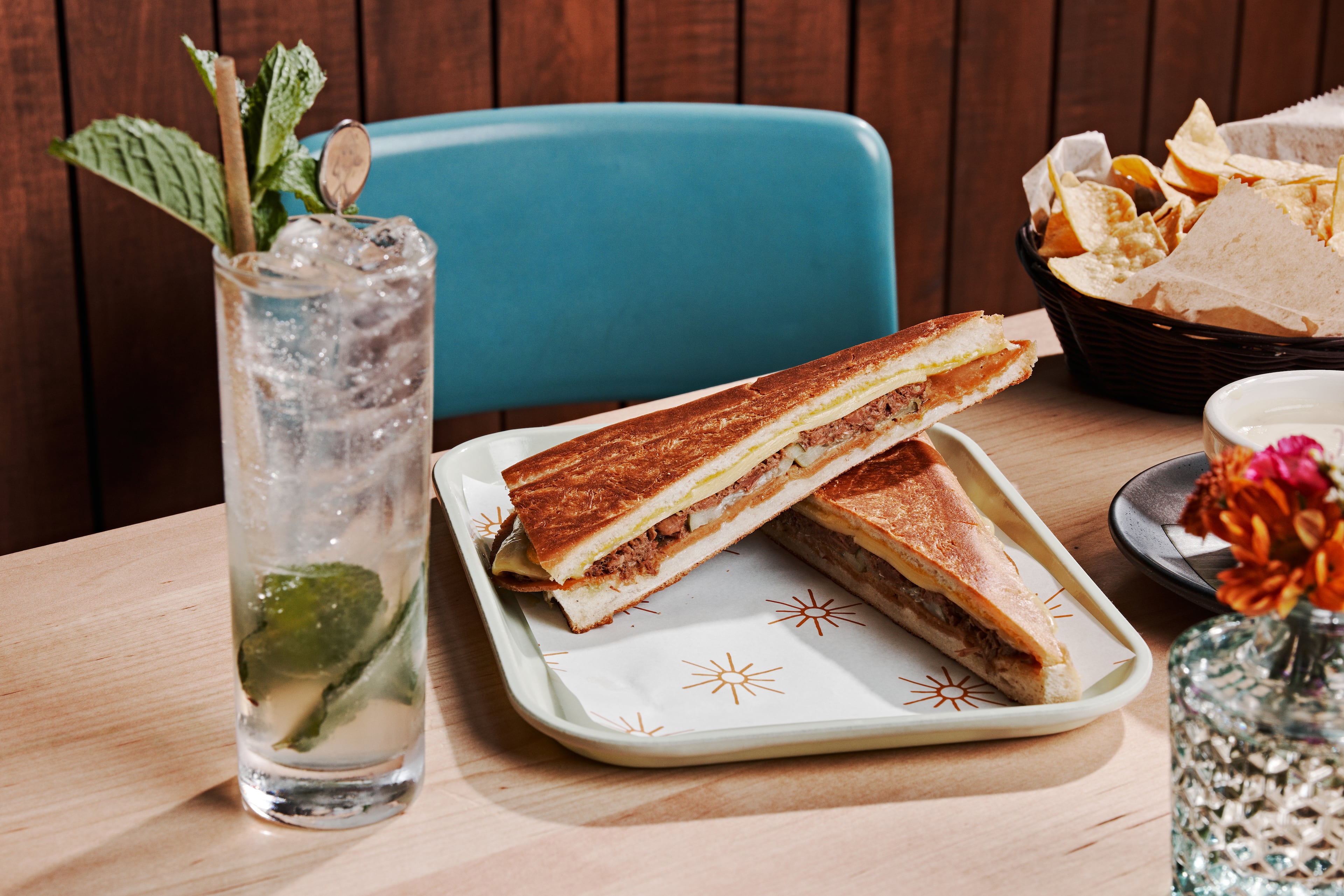 Vegan Cuban sandwiches are ready to eat at La Semilla. A former pop-up, La Semilla is the go-to restaurant for plant-based Latin American fare. (Courtesy of Andrew Thomas Lee/La Semilla)