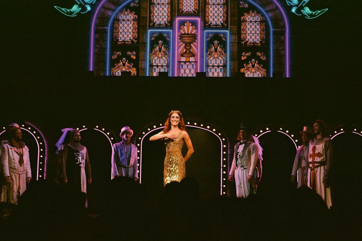 Gainesville native Delaney Benson performs as the Lady of the Lake in "Spamalot." The North American tour comes to the Fox Theatre from Tuesday to Sunday. (Courtesy of Delaney Benson)