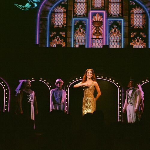 Gainesville native Delaney Benson performs as the Lady of the Lake in "Spamalot." The North American tour comes to the Fox Theatre from Tuesday to Sunday. (Courtesy of Delaney Benson)