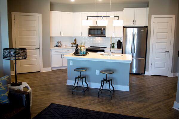 Here's what one of the most premium homes of The Battery Atlanta at the Braves' SunTrust Park looked like during a tour Feb. 23, 2017.