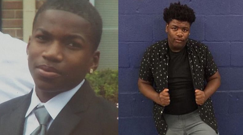 Malik Cooper (left) was killed in a car wreck on his way to Marquez Montgomery’s funeral. (Credit: Channel 2 Action News)