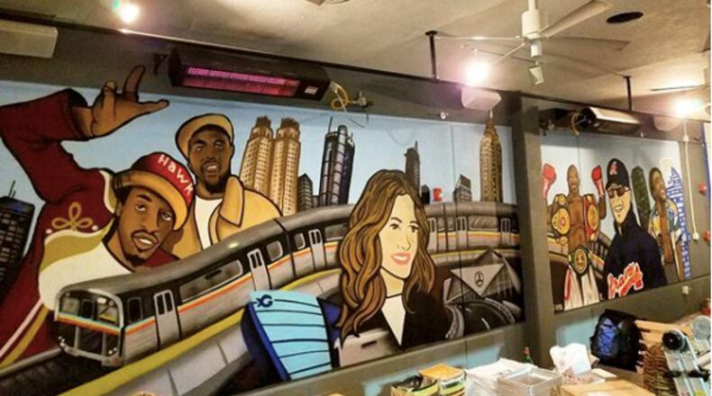 A mural by Atlanta artist Chris Veal was removed from the new ATL Taco restaurant at Lenox Square. It reportedly did not have the proper approvals.