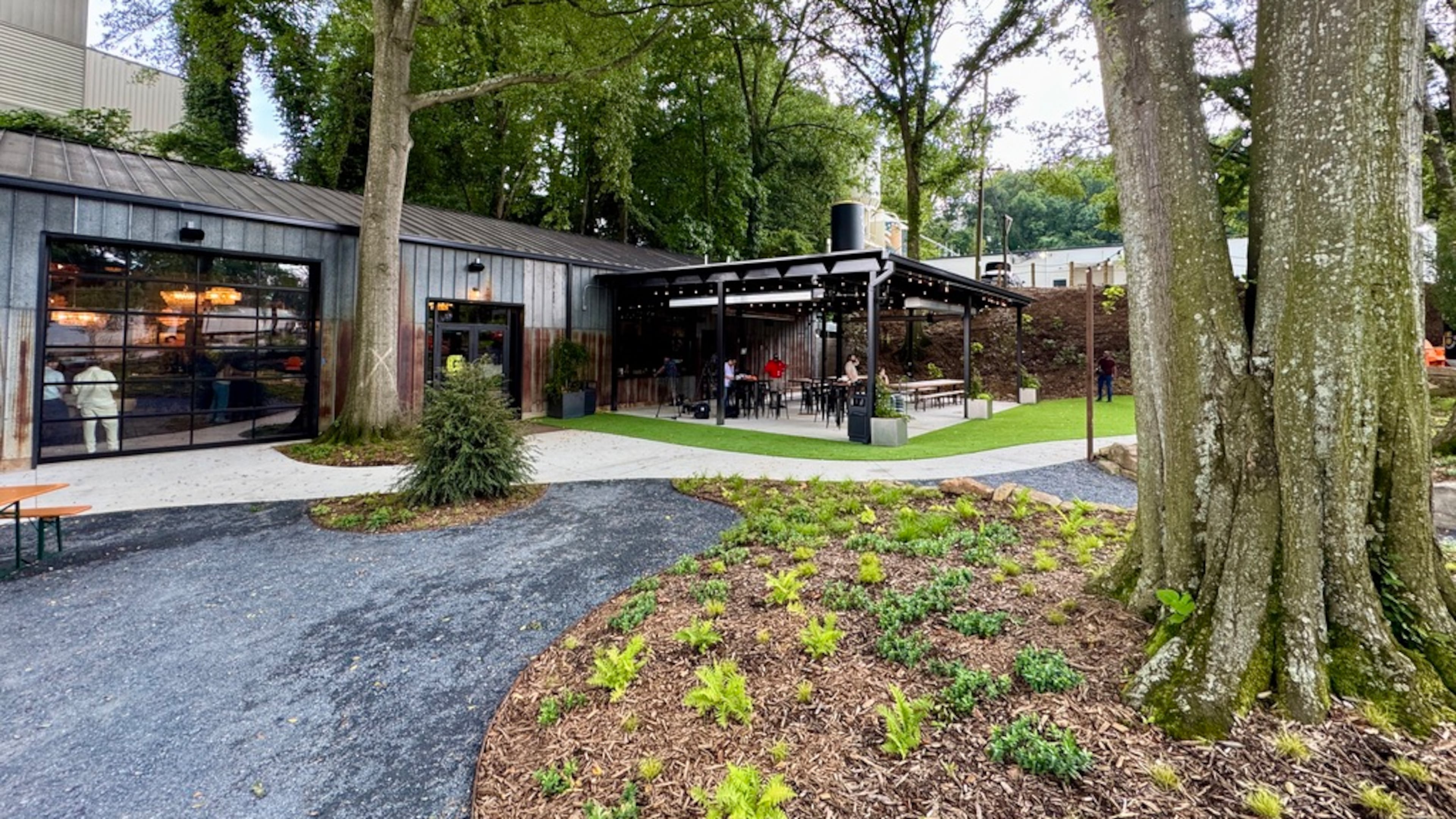 Monday Night Brewing's West Midtown expansion, the Grove, opens to the public on Saturday. The outdoor space fronts the Northwest Beltline Trail. (Courtesy of Wendell Weithers Photography)