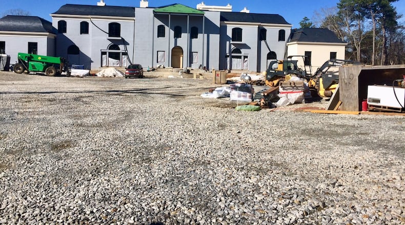 This property used to be a smallish mansion and four acres of trees and landscaping in the Tuxedo Park neighborhood. It was undergoing a massive undertaking in 2019 when this photo was taken. The ongoing struggle of infill in Atlanta. Photo by Bill Torpy