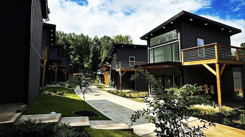 The developer of a micro-home community in College Park is pushing back on criticism by a group of residents who are complaining about the quality of the structures. Courtesy South Park Cottages Homeowners Facebook