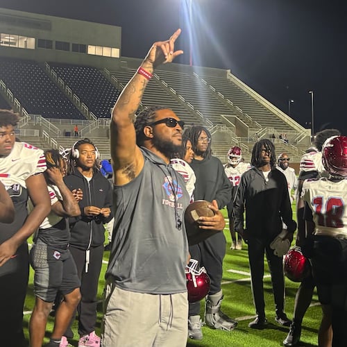 Former Carver-Columbus and University of Georgia star linebacker Jarvis Jones has led his alma mater to a 9-0 start. Carver is chasing back-to-back championships for the first time in school history. (Jack Leo/AJC)