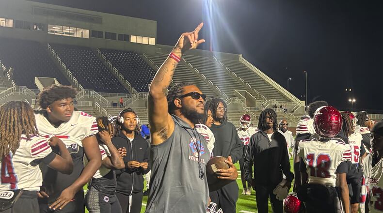 Former Carver-Columbus and University of Georgia star linebacker Jarvis Jones has led his alma mater to a 9-0 start. Carver is chasing back-to-back championships for the first time in school history. (Jack Leo/AJC)