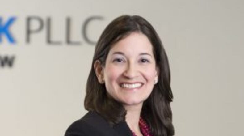 Partner Shayna Sacks with the Napoli Shkolnik law firm briefed Forsyth County commissioners on planned opioid crisis litigation. CONTRIBUTED