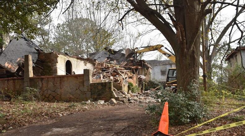 DeKalb County demolished or abated 140 properties in 2018, including this one in Scottdale.