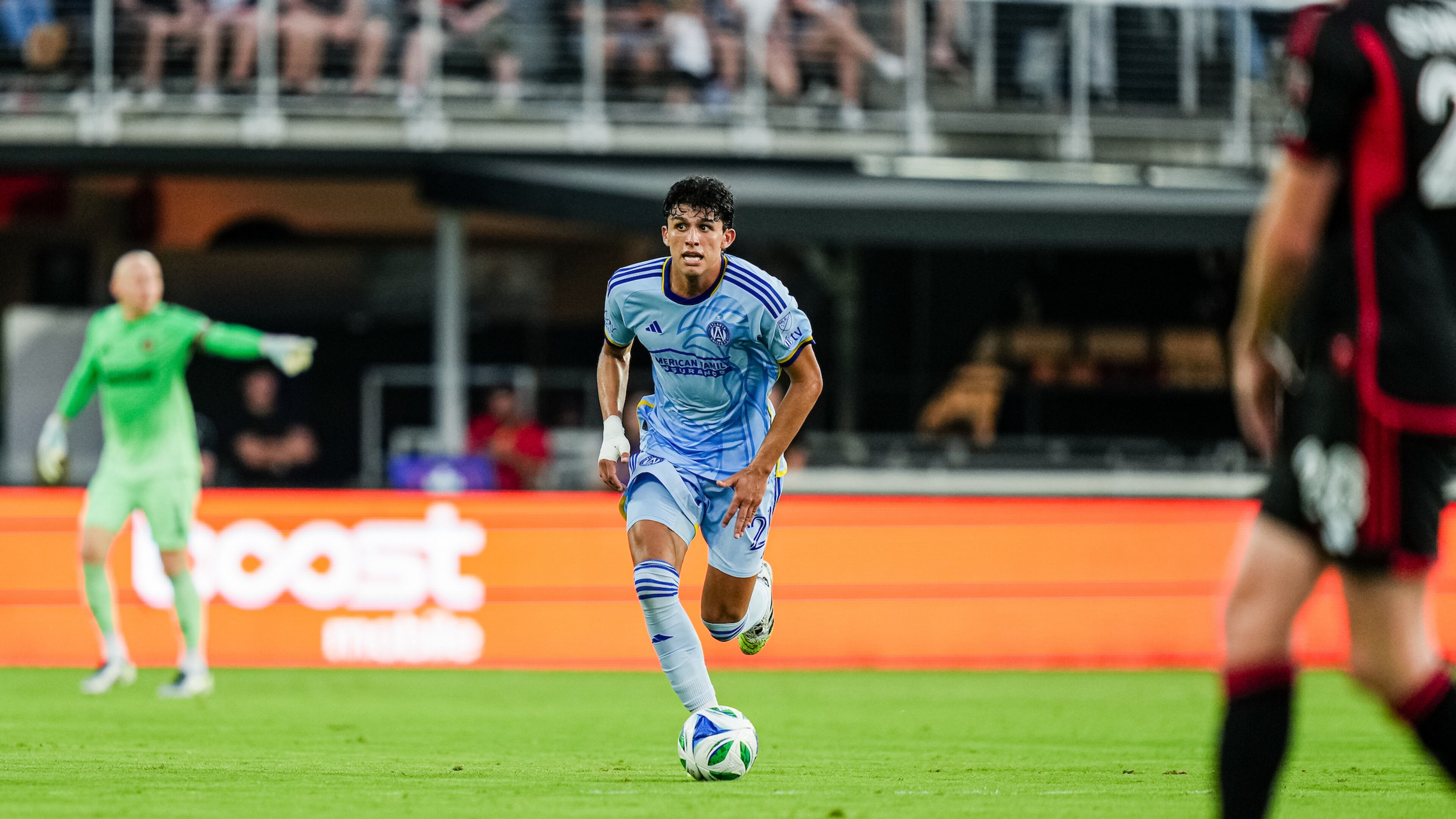 Atlanta United defender Efrain Morales #21 during the match against D.C. United at Audi Field in Washington, DC on Saturday July 5, 2025. (Photo by Taylor McLaughlin/Atlanta United)