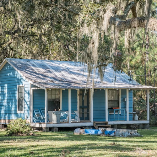 A house stands in the Hogg Hummock community of Sapelo Island, Georgia. Its Gullah Geechee residents are descendants of enslaved West Africans brought to the barrier island to work plantations in the 1800s. (Justin Taylor for the AJC)