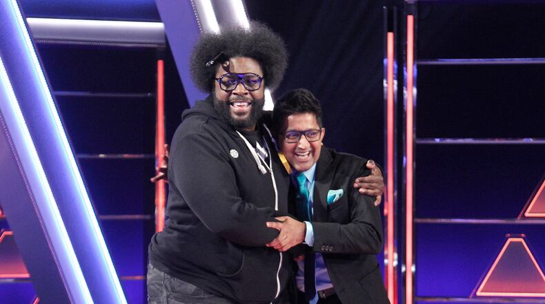 THE $100,000 PYRAMID - Airdate: June 24, 2018 - Michael Strahan hosts "The 100,000 Pyramid," airing SUNDAYS (9-10PM, ET) on the ABC Television Network. On this episode Snoop Dogg competes against Questlove and in game two Richard Schiff and Nicholas Gonzalez face off. (ABC/Lou Rocco) QUESTLOVE, ARCHITH SESHADRI