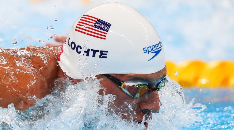 RIO DE JANEIRO, BRAZIL - AUGUST 10: Ryan Lochte of the United States in the Men's 200m Individual Medley heat on Day 5 of the Rio 2016 Olympic Games at the Olympic Aquatics Stadium on August 10, 2016 in Rio de Janeiro, Brazil. (Photo by Tom Pennington/Getty Images)