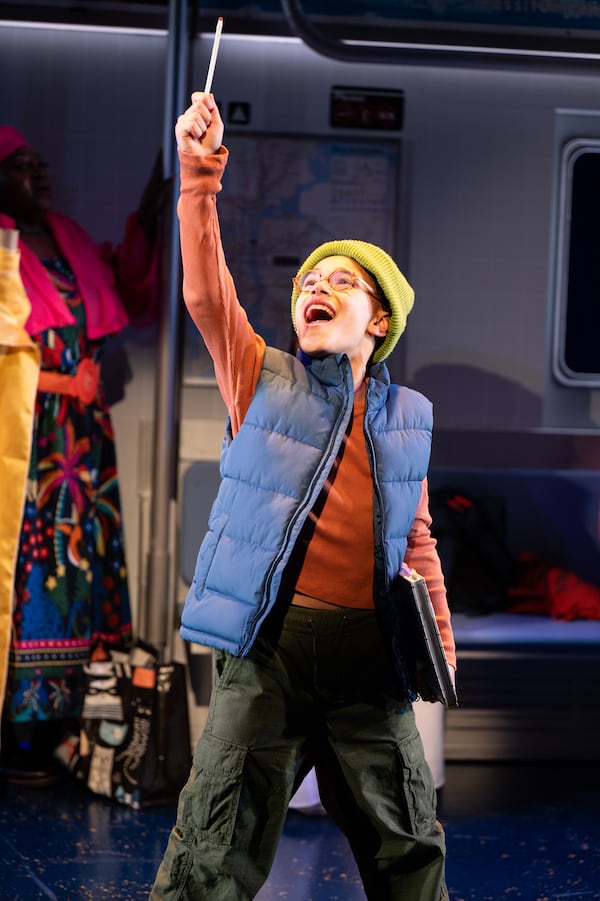 Josiah Watson stars as Milo in the Alliance Theatre production of "Milo Imagines the World." (Greg Mooney)