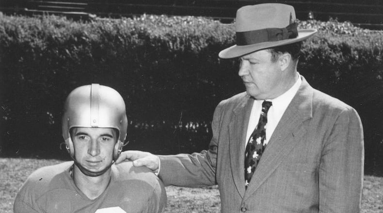 Zeke Bratkowski was a two-time All-American while playing for coach Wally Butts. (AJC file photo)