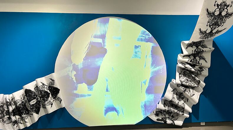 Darya Fard, “Ineffable Freedom,” 2023-2024, installation view, at Georgia State University’s Ernest G. Welch School of Art & Design Gallery.