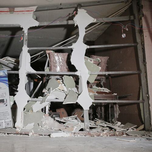 The interior of a Chinese restaurant is seen a day after an explosion killed at least seven people, including a Chinese national, in Kabul, Afghanistan, Tuesday, Jan. 20, 2026. (AP Photo/Siddiqullah Alizai)