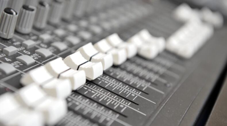 Close-up of faders on a mixing console, session for Future Music Magazine taken on April 23, 2009. (Photo by Jesse Wild/Future Music Magazine via Getty Images)