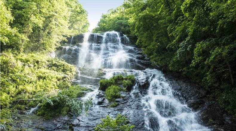 Amicalola Falls is Georgia's tallest waterfall as well as the tallest cascading waterfall in the Southeast.