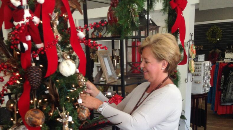 Kay McCarty, 53, who works at her family’s flower shop in Ellaville, will vote for Republican state Rep. Mike Cheokas and GOP presidential nominee Donald Trump, who she describes as “not a real politician.” Greg Bluestein /gbluestein@ajc.com