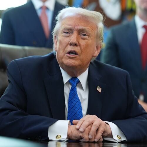 President Donald Trump speaks during an event in the Oval Office of the White House, Friday, Jan. 30, 2026, in Washington. (AP Photo/Evan Vucci)