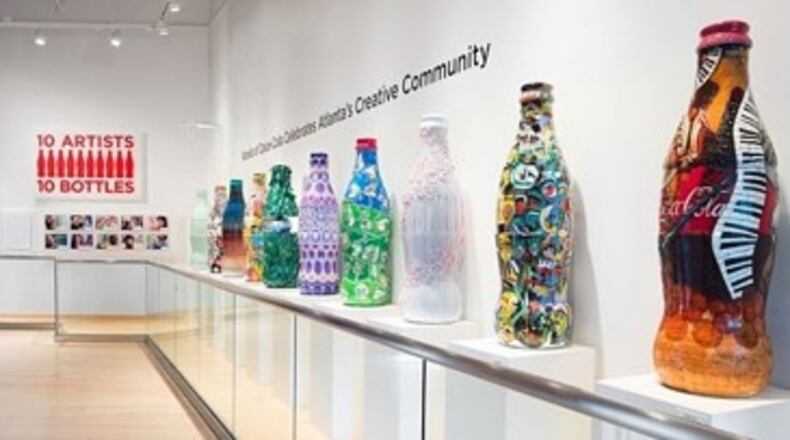 While these artsy bottles from the World of Coca Cola in downtown Atlanta would not be recycled, soda and water bottles, detergent bottles and milk jugs still can be recycled in Smyrna. AJC file photo