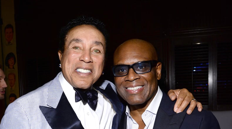LOS ANGELES, CA - JANUARY 26: Singer Smokey Robinson and music producer Antonio 'L.A.' Reid attend the Sony Music Entertainment Post-Grammy Reception at The Palm on January 26, 2014 in Los Angeles, California. (Photo by Larry Busacca/Getty Images for Sony Music Entertainment) Smokey Robinson hangs with L.A. Reid at a Grammy party earlier this year. Photo: Getty Images