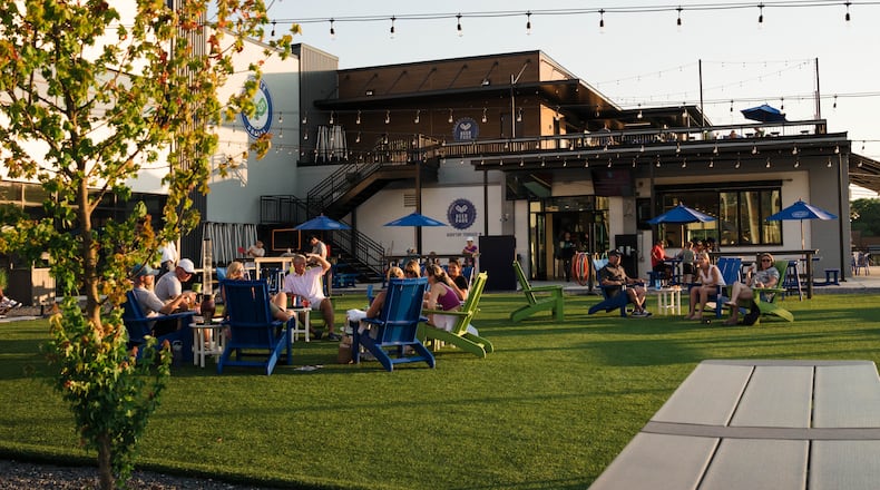 Socializing through pickleball is made even easier at venues like Pickle and Social, combining food, drinks and live music with indoor and outdoor pickleball courts. Courtesy of Qilafi Public Relations