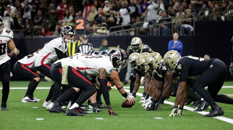 The franchise's first game without Matt Ryan under center will be against the rival Saints at Mercedes-Benz Stadium. (AP file photo)