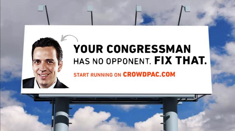 Screenshot of the Crowdpac billboards that will appear in Northwest Georgia and Atlanta urging everyday Georgians to run for office.