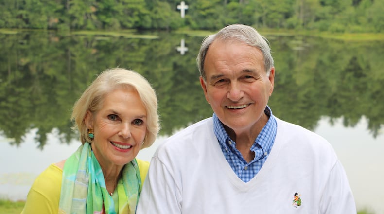 Harriet and Charles Shaffer in 2017. Charles Shaffer played a key roles in building Atlanta's reputation as as sports event city, including bring the Olympics and a Super Bowl to town,