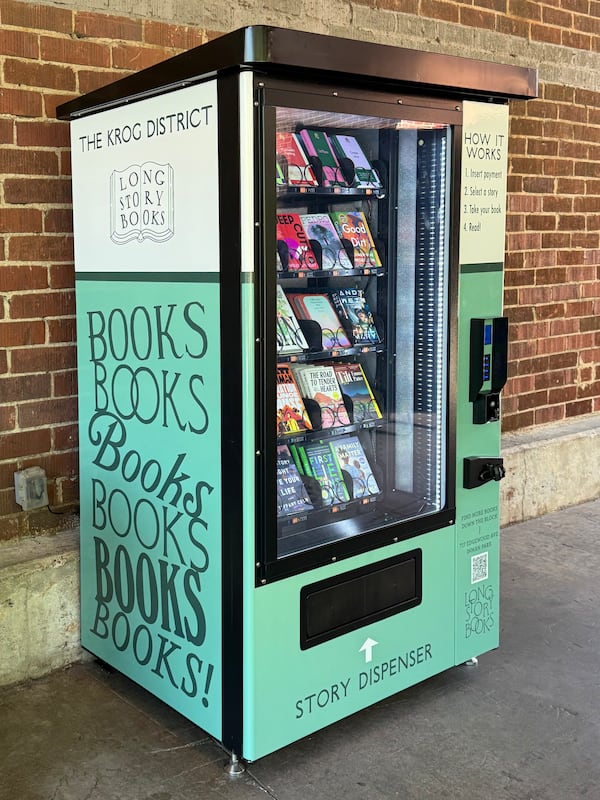 Find a book vending machine in the Krog District from forthcoming bookstore Long Story Books. (Courtesy of Kate Kiefer Lee)