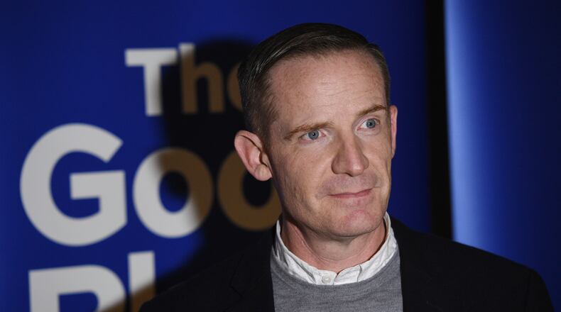 Marc Evan Jackson at the Upright Citizen Brigade Theatre, Monday, June 17, 2019, in Los Angeles. He'll join Atlanta improvisers for a show this weekend at Atlantic Station. (Photo by Chris Pizzello/Invision/AP)