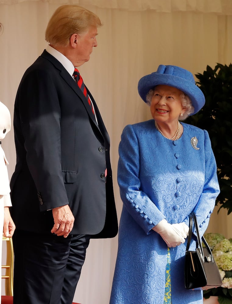 President Donald Trump, Queen Elizabeth meet at Windsor Castle
