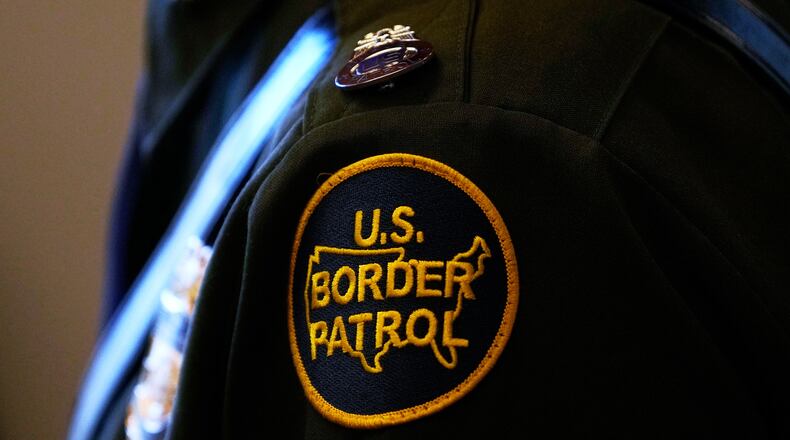 FILE - A U.S. Border Patrol patch is seen, Nov. 3, 2025, in Rosemont, Ill. (AP Photo/Erin Hooley, File)