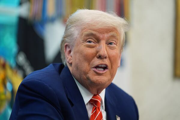 President Donald Trump speaks during a news conference with Elon Musk in the Oval Office of the White House, Friday, May 30, 2025, in Washington. (AP Photo/Evan Vucci)
