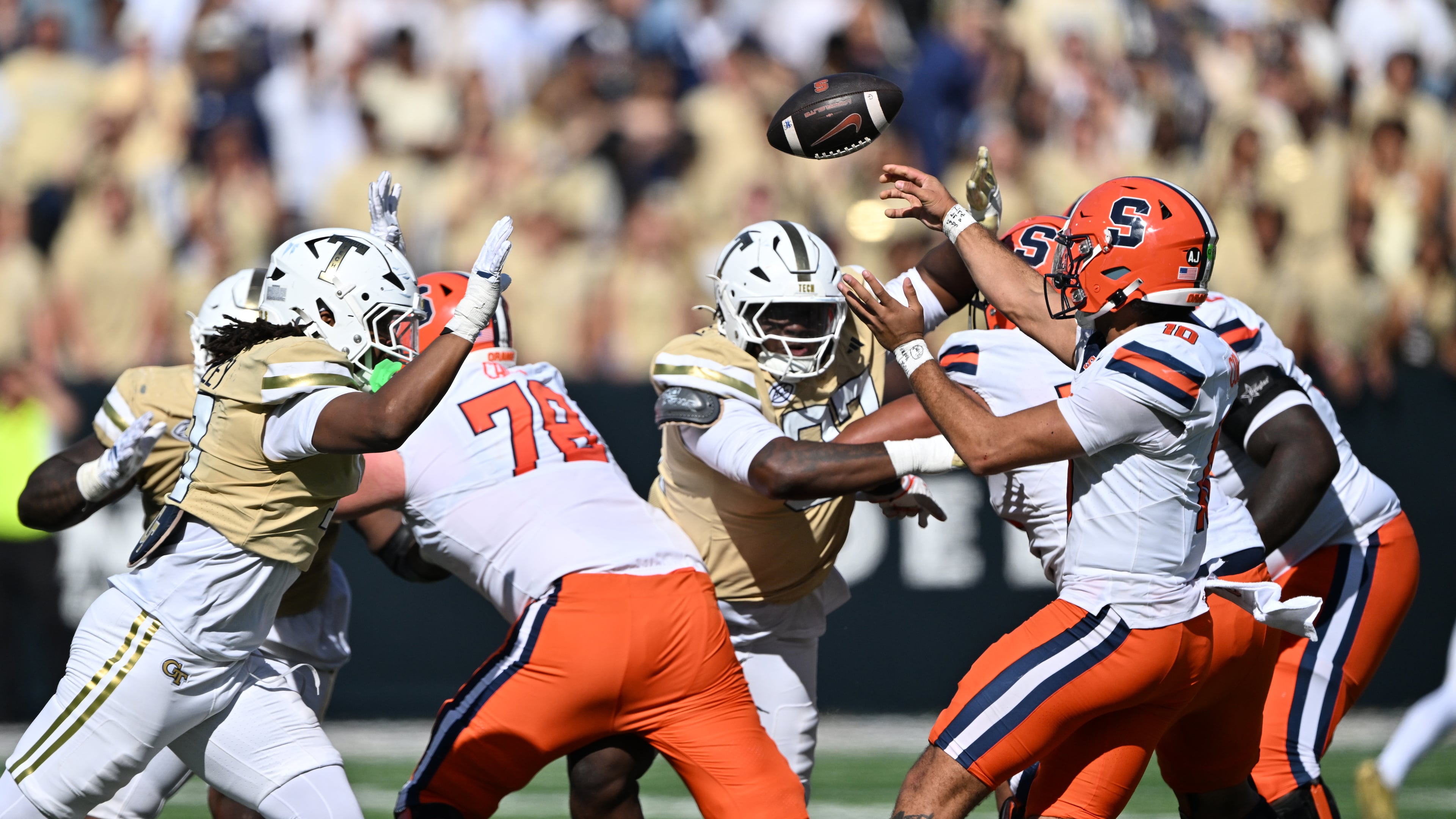 Strength of schedule is a key factor in determining who makes the College Football Playoff, and Georgia Tech's might not be enough, despite having an 8-0 record for the first time since 1966 and 5-0 in the ACC for the first time ever. (Hyosub Shin/AJC)