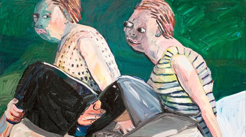 Atlanta-based artist Tori Tinsley’s “If You Don’t Love Me,” in acrylic on panel, is in her solo show “Down in the Valley” at Hathaway Contemporary Gallery. CONTRIBUTED BY HATHAWAY CONTEMPORARY GALLERY
